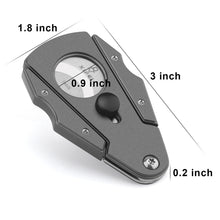 Load image into Gallery viewer, XIFEI Cigar Cutter Guillotine Stainless Steel Double Blade Cigar Clippers, Cuts Up Most Size of Cigars