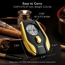Load image into Gallery viewer, FANKAI Cigar Cutter, Double Guillotine, Stainless Steel Blades, Spring-loaded, Cutting Up to 62 Ring Gauge Cigars