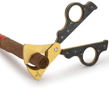 Load image into Gallery viewer, XIFEI Cigar Cutter Scissors High-End Bronze Engraved Design