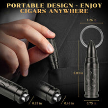 Load image into Gallery viewer, LIHTUN Portable Cigar Punch Cutter, Twist-Out Cigar Punch with 2 Sizes, Precision Cutting for Various Cigars
